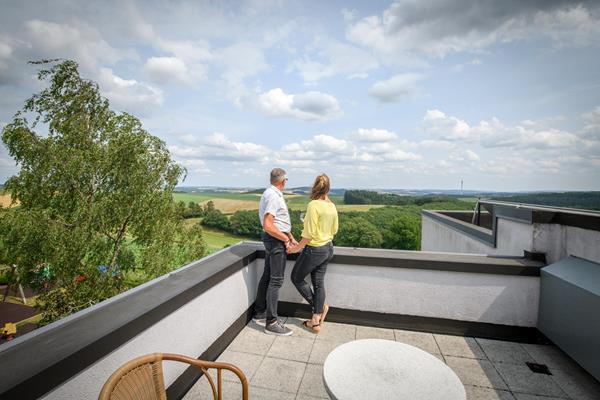 Tweepersoonskamer met terras en panoramisch uitzicht